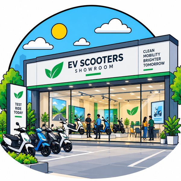 Deevolt showroom with scooters on display